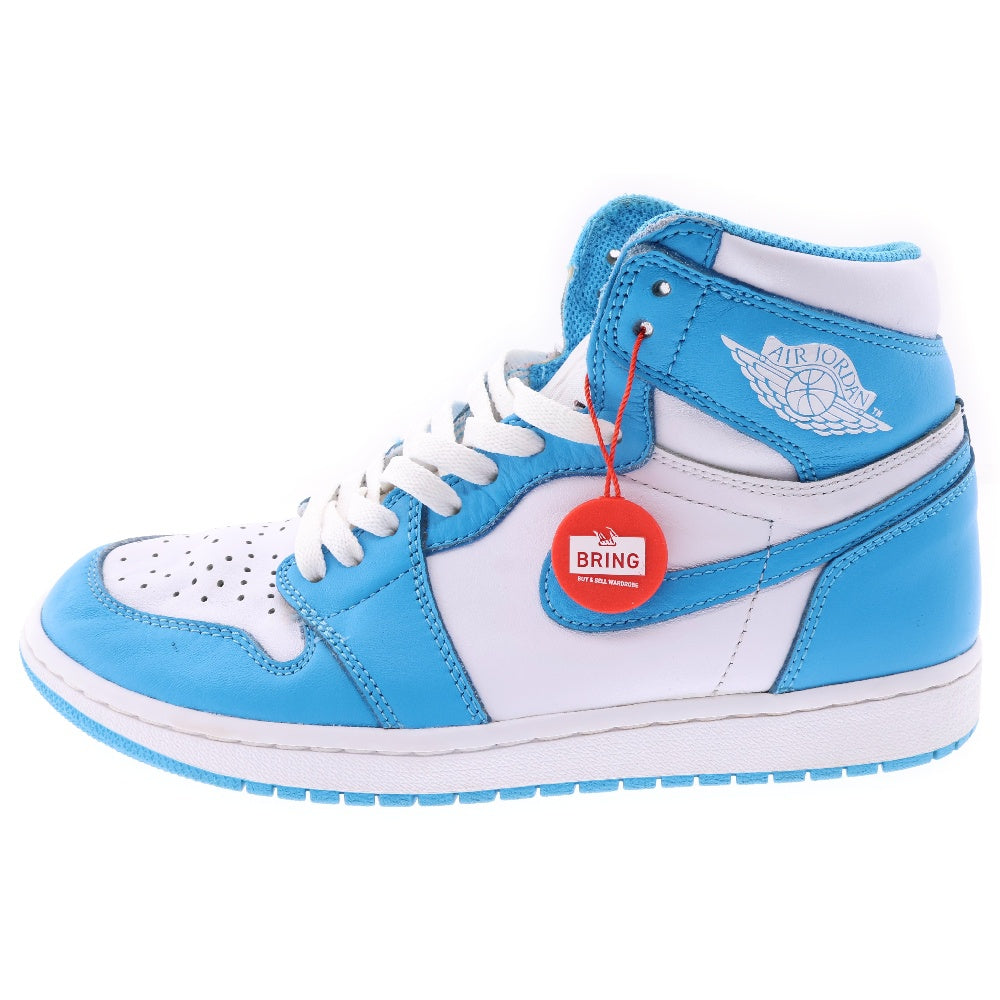 NIKE(ナイキ) AIR JORDAN1 RETRO HIGH UNC 555088-117 エアジョーダン1 ノースカロライナ ハイカットスニーカー ブルー/ホワイト US9/27cm