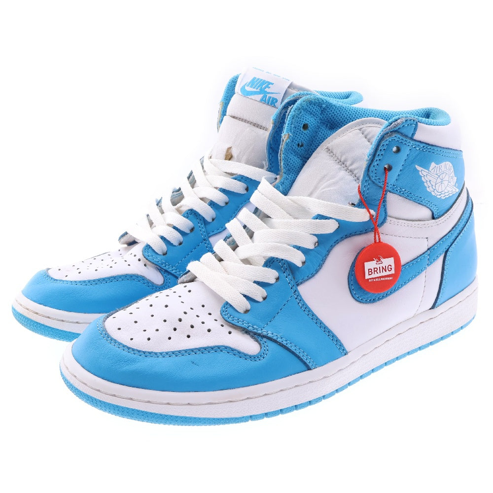 NIKE(ナイキ) AIR JORDAN1 RETRO HIGH UNC 555088-117 エアジョーダン1 ノースカロライナ ハイカットスニーカー ブルー/ホワイト US9/27cm