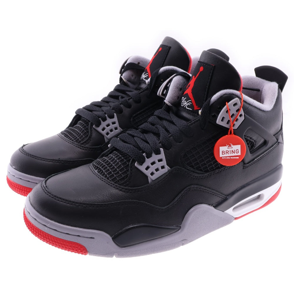 NIKE(ナイキ) Air Jordan 4 Retro Bred Reimagined エアジョーダン4 レトロ ブレッド リイマジンド ハイカットスニーカー ブラック/レッド FV5029-006 US9/27cm