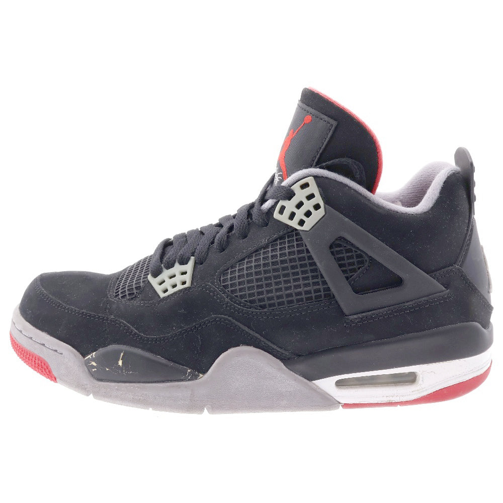 NIKE(ナイキ) 【観賞用 2011年製】AIR JORDAN 4 RETRO FIRE RED 308497-089 エアジョーダン4 レトロ ファイヤーレッド ハイカットスニーカー ブラック/レッド US9/27cm