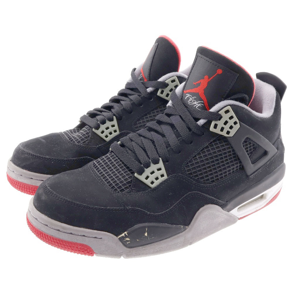 NIKE(ナイキ) 【観賞用 2011年製】AIR JORDAN 4 RETRO FIRE RED 308497-089 エアジョーダン4 レトロ ファイヤーレッド ハイカットスニーカー ブラック/レッド US9/27cm
