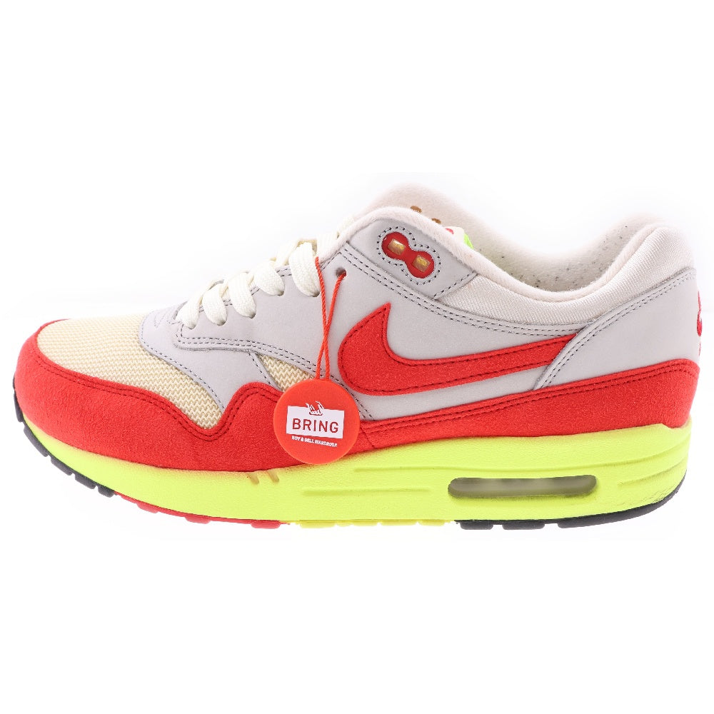 NIKE(ナイキ) AIR MAX 1 AIR MAX DAY 3.26 UNIVERSITY RED 665873ー106 エアマックス1 エアマックス デイ 3.26 ローカットスニーカー グレー/レッド US8/26cm