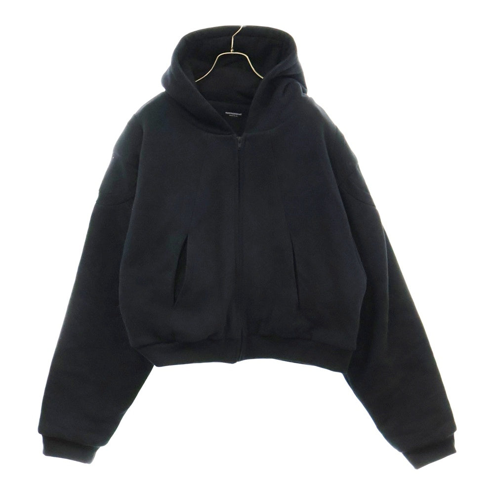 FAR FROM WHAT(ファーフロムワット) FAR HOODIE ZIP-UP フーディー ジップアップパーカー ブラック
