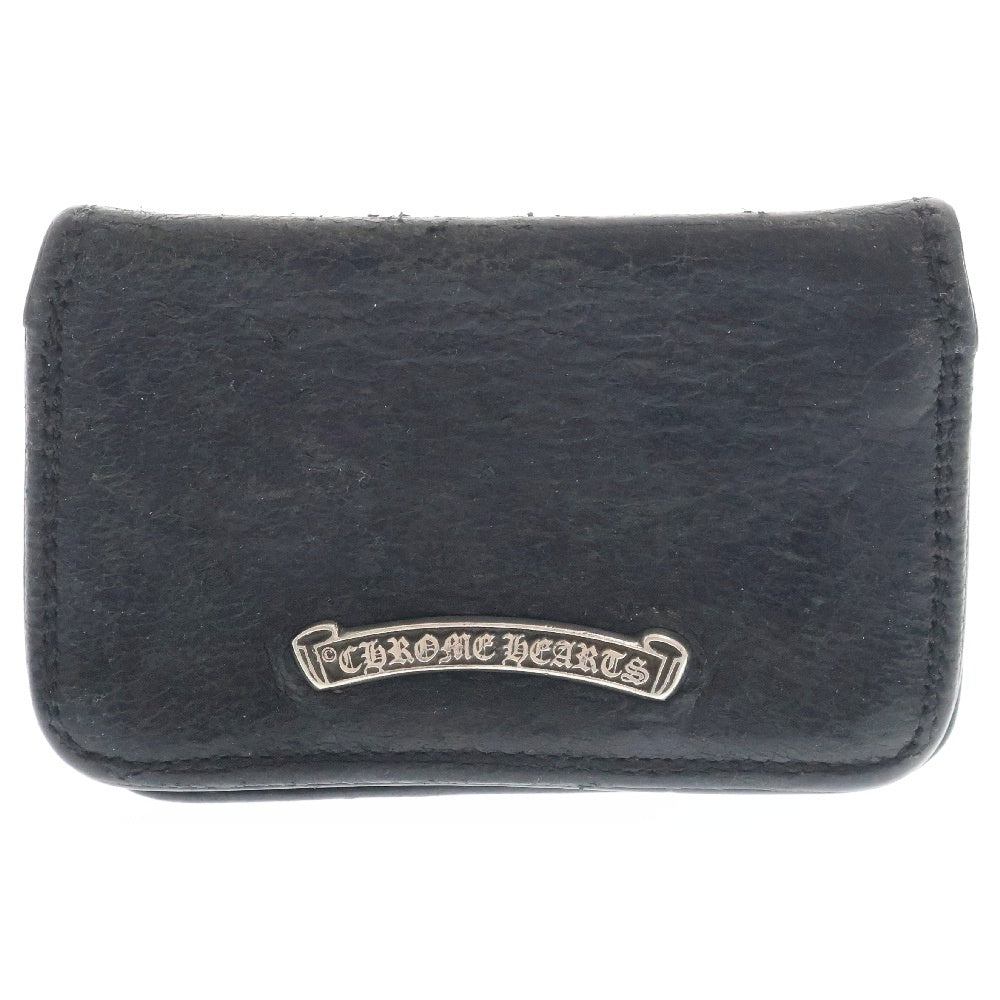 CHROME HEARTS(クロムハーツ) CARD CASE グロメット付きレザーカードケース ブラック