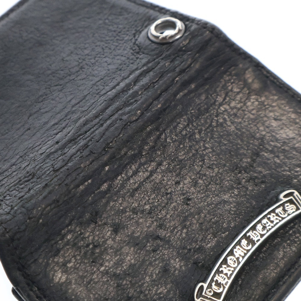 CHROME HEARTS(クロムハーツ) CARD CASE グロメット付きレザーカードケース ブラック
