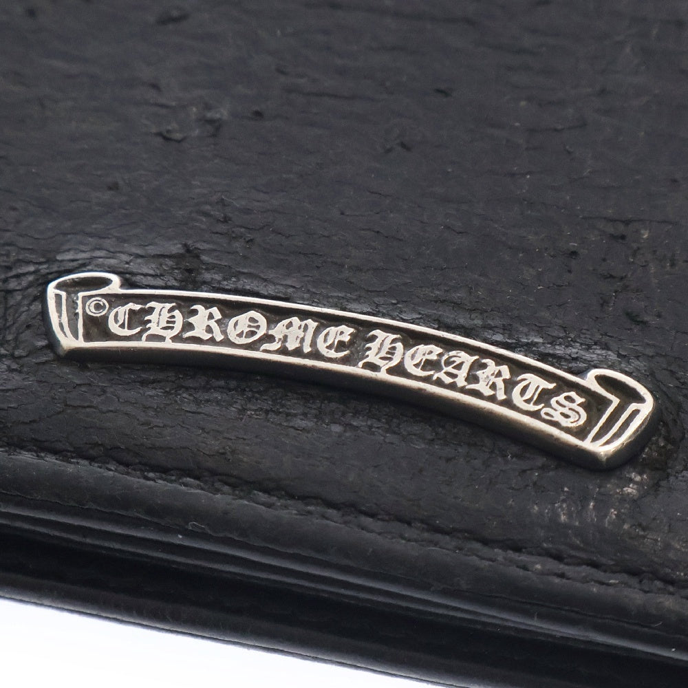 CHROME HEARTS(クロムハーツ) CARD CASE グロメット付きレザーカードケース ブラック