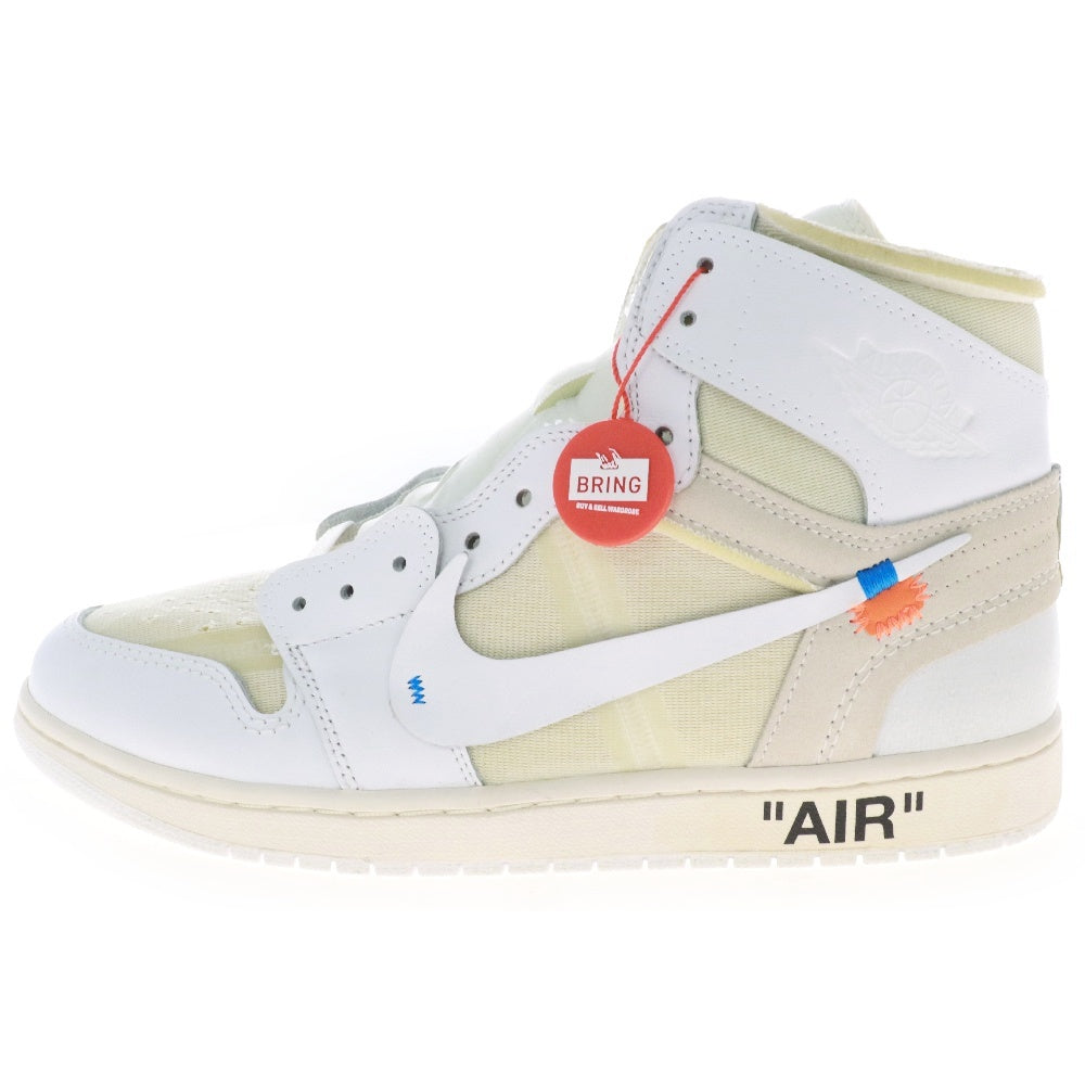 NIKE(ナイキ) ×OFF-WHITE AIR JORDAN 1 RETRO HIGH NRG AQ0818-100 オフホワイト EU限定 エアジョーダン ハイカットスニーカー ホワイト US10.5/28.5cm