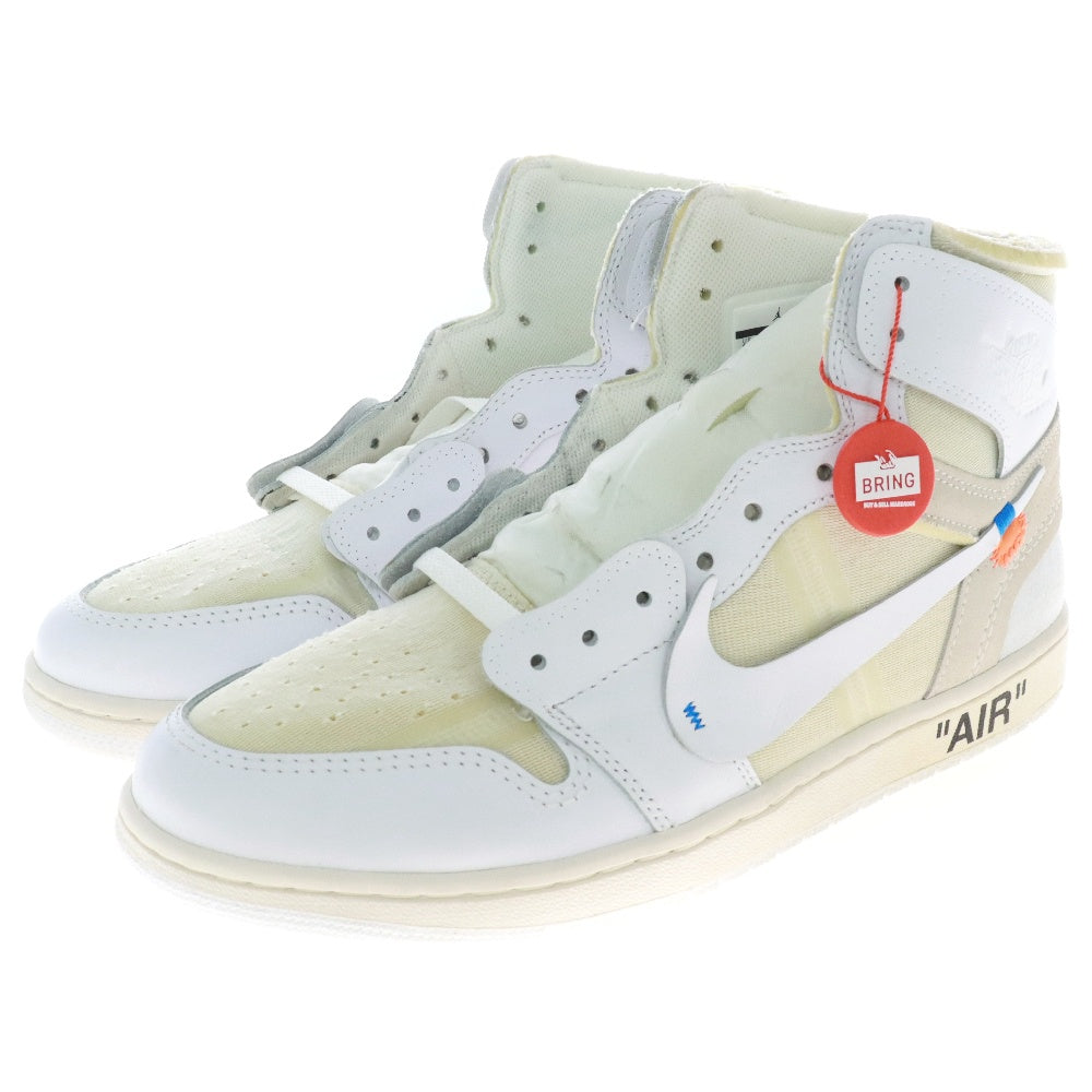 NIKE(ナイキ) ×OFF-WHITE AIR JORDAN 1 RETRO HIGH NRG AQ0818-100 オフホワイト EU限定 エアジョーダン ハイカットスニーカー ホワイト US10.5/28.5cm