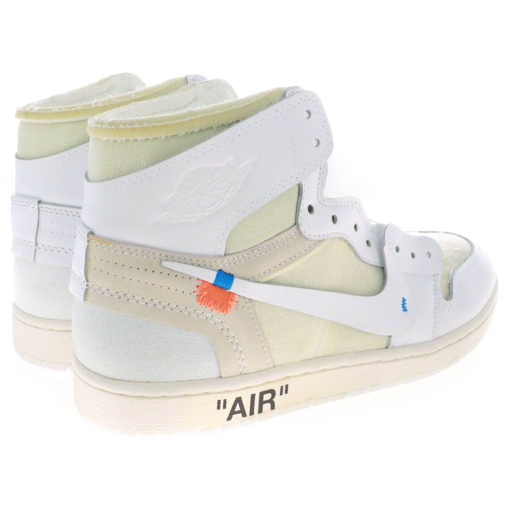 NIKE(ナイキ) ×OFF-WHITE AIR JORDAN 1 RETRO HIGH NRG AQ0818-100 オフホワイト EU限定 エアジョーダン ハイカットスニーカー ホワイト US10.5/28.5cm