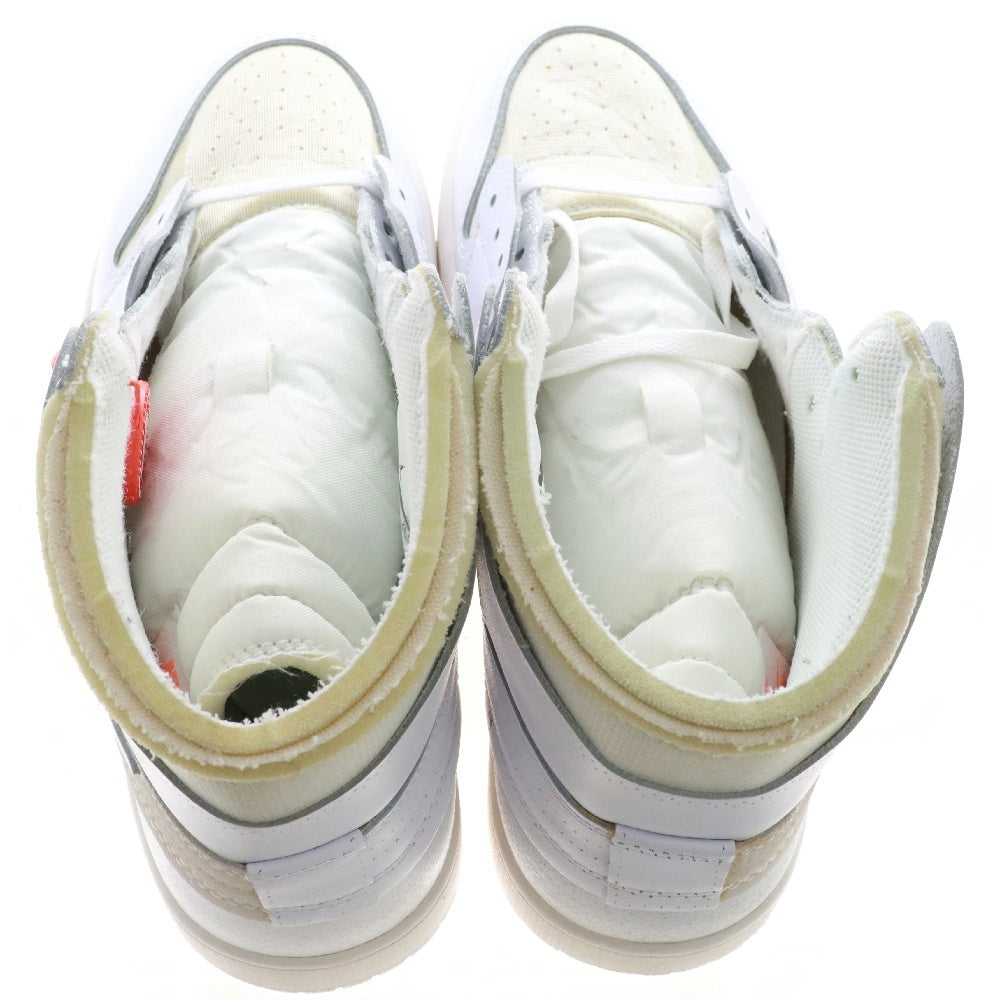 NIKE(ナイキ) ×OFF-WHITE AIR JORDAN 1 RETRO HIGH NRG AQ0818-100 オフホワイト EU限定 エアジョーダン ハイカットスニーカー ホワイト US10.5/28.5cm