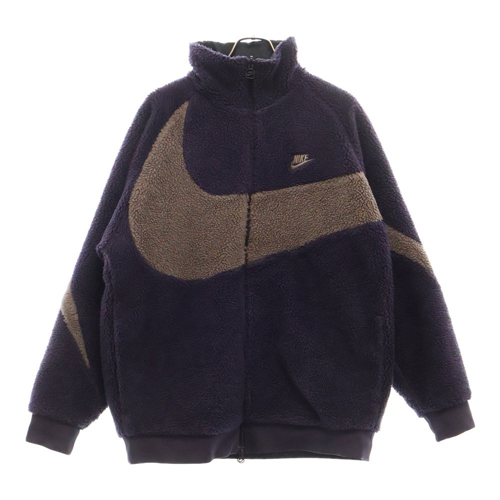 NIKE(ナイキ) VM SWOOSH FULL ZIP JACKET BQ6546-540 リバーシブル ボア フリース ジャケット パープル