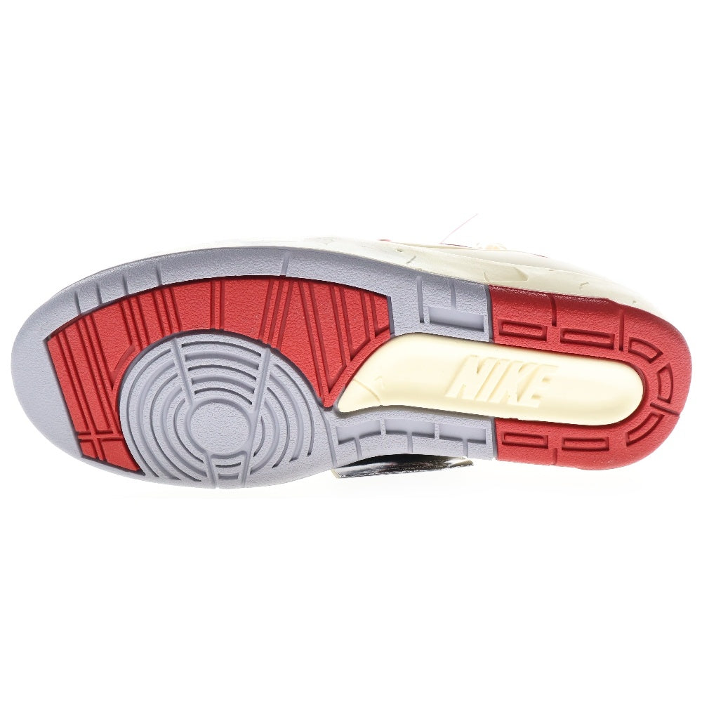 NIKE(ナイキ) ×OFF-WHITE AIR JORDAN 2 RETRO LOW SP DJ4375-106 オフホワイト エアジョーダン2 ローカットスニーカー US7/25cm ホワイト/レッド