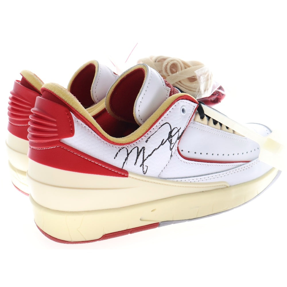 NIKE(ナイキ) ×OFF-WHITE AIR JORDAN 2 RETRO LOW SP DJ4375-106 オフホワイト エアジョーダン2 ローカットスニーカー US7/25cm ホワイト/レッド