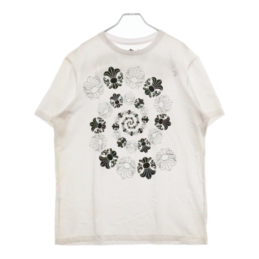 A&G(エーアンドジー) フレアサークルプリント半袖Tシャツ ホワイト