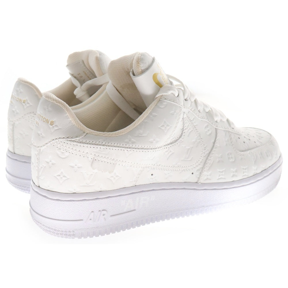 LOUIS VUITTON(ルイヴィトン) ×NIKE AIR FORCE 1 LOW BY VIRGIL ABLOH ×ナイキ エアフォース1 ロー ヴァージル アブロー ローカットスニーカー ホワイト US7.5/25.5cm