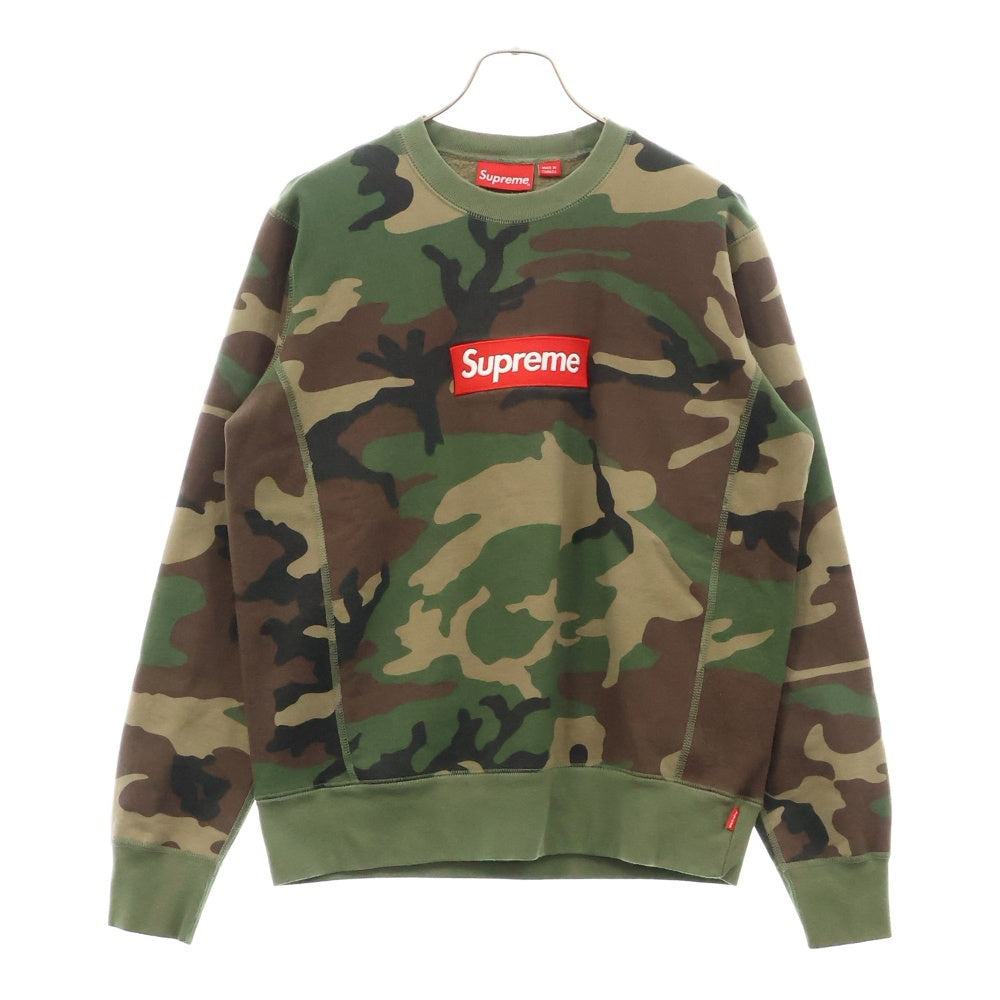 SUPREME(シュプリーム) 15AW Box Logo Crewneck ボックスロゴクルーネックスウェットトレーナー カモフラ