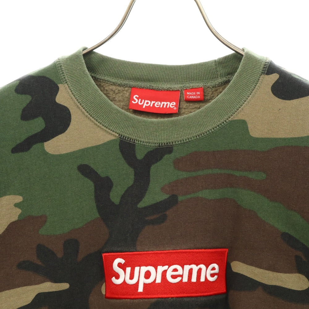 SUPREME(シュプリーム) 15AW Box Logo Crewneck ボックスロゴクルーネックスウェットトレーナー カモフラ