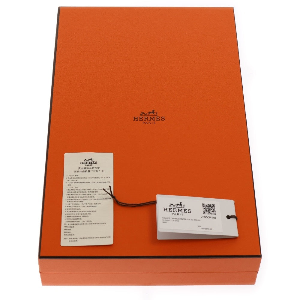 HERMES(エルメス) Chaine d'Ancre GM シェーヌダンクルシルバーチョーカーネックレス 29コマ