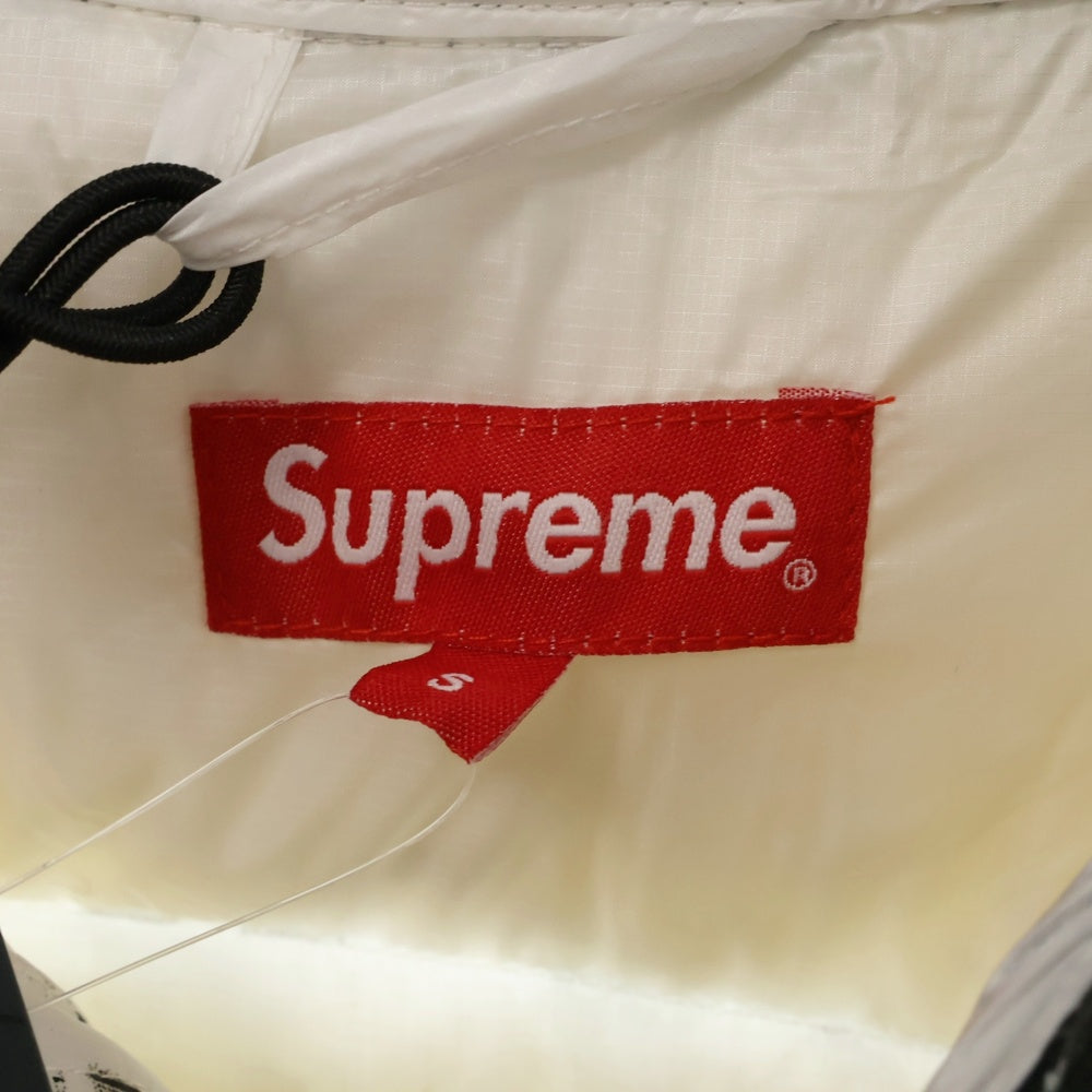 SUPREME(シュプリーム) 20AW Hooded Down Jacket Receipts レシートプリントダウンジャケット ホワイト
