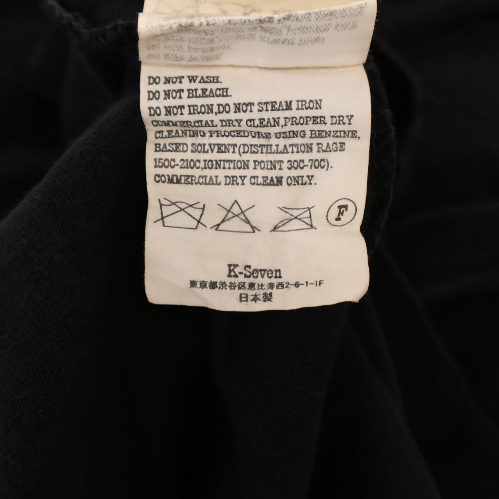 TENDERLOIN(テンダーロイン) 七分丈フットボールクルーネックTシャツ ブラック