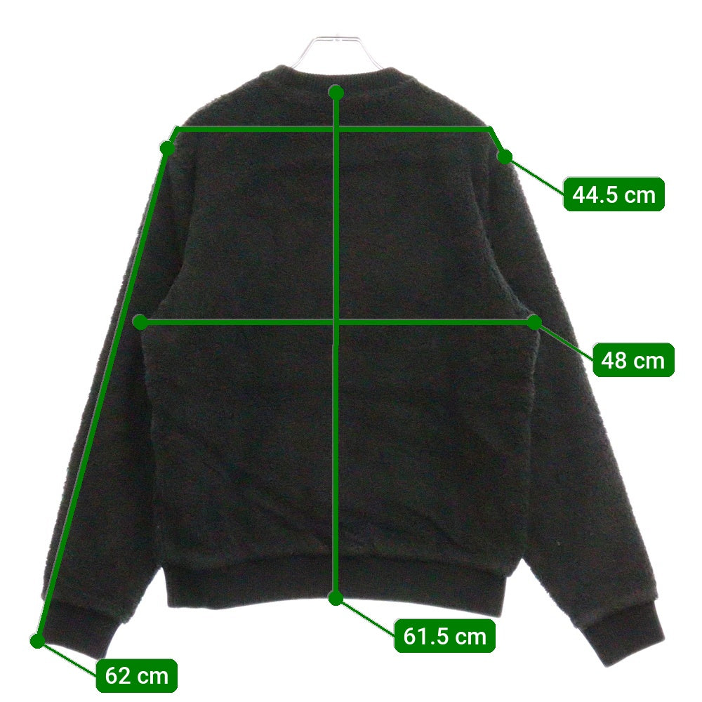 SUPREME(シュプリーム) 17SS Terry Crewneck パイルテリークルーネックトレーナー ブラック