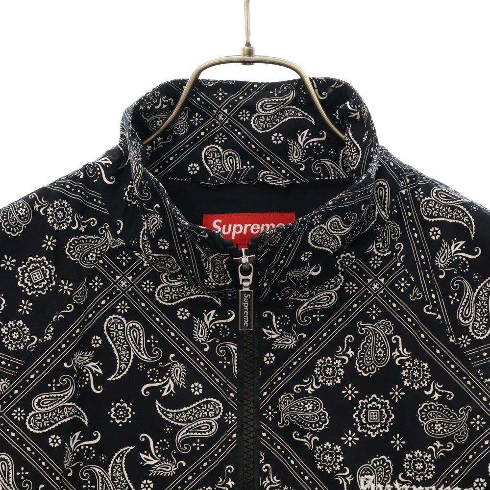 SUPREME(シュプリーム) 18SS Bandana Track Jacket バンダナトラックジャケット ブラック