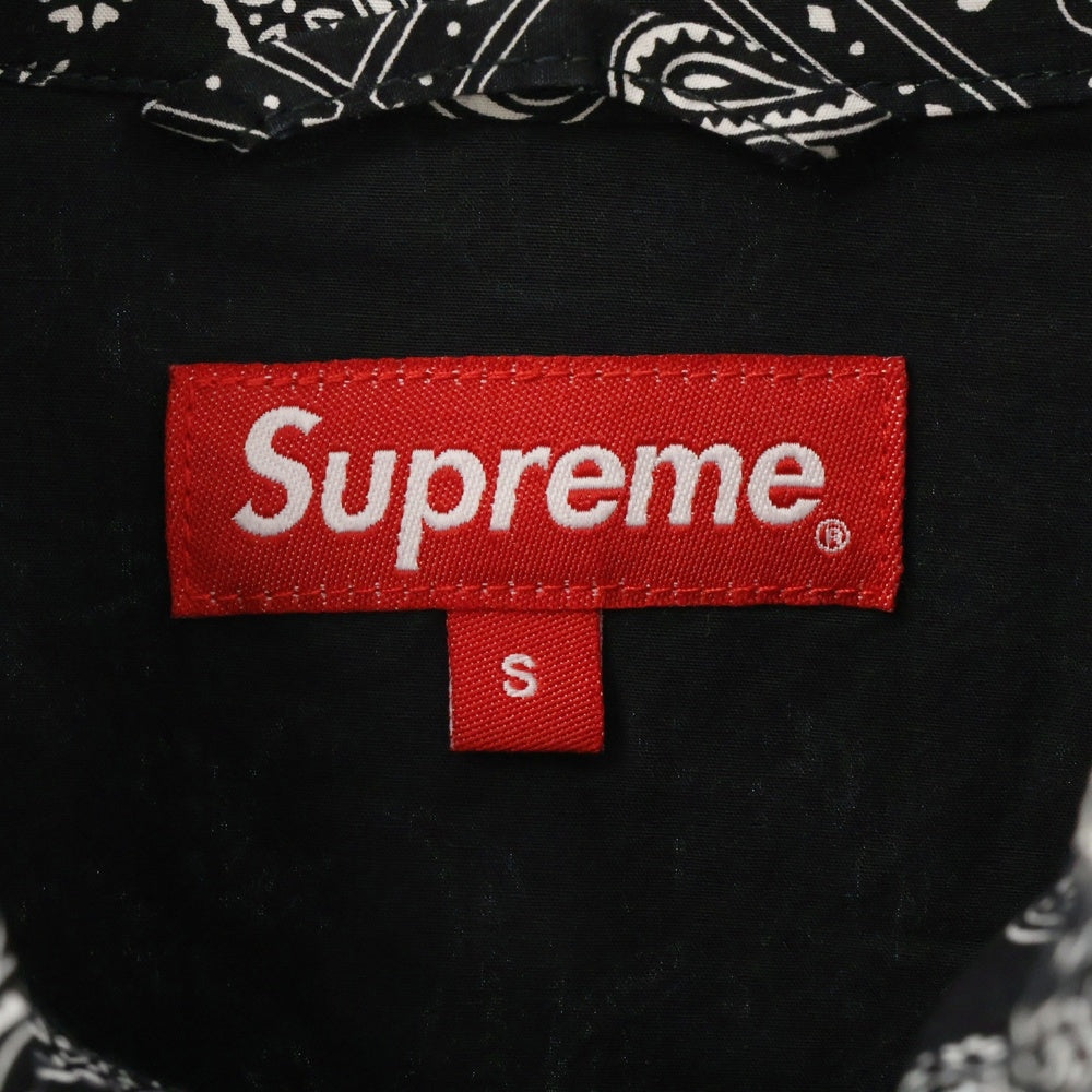 SUPREME(シュプリーム) 18SS Bandana Track Jacket バンダナトラックジャケット ブラック