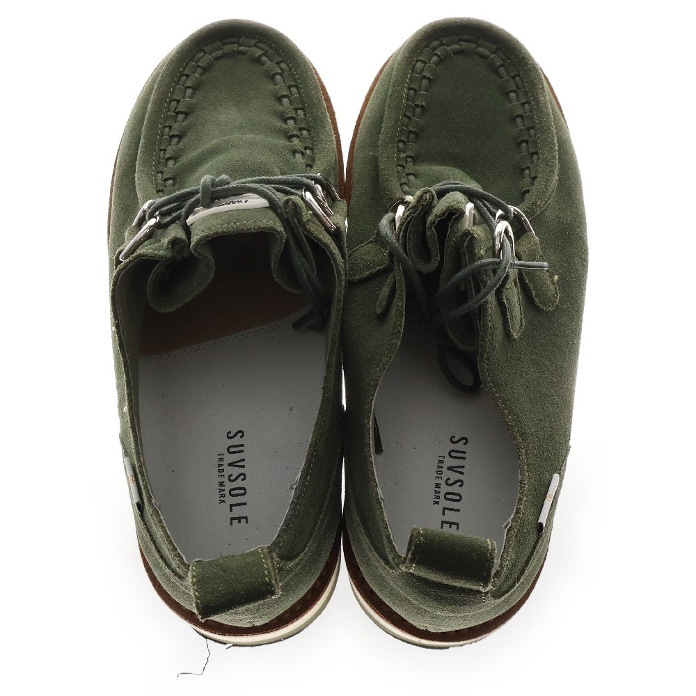 SUVSOLE(サブソル) Giza SlipOn ギザドールスエードレザースリッポン カーキ