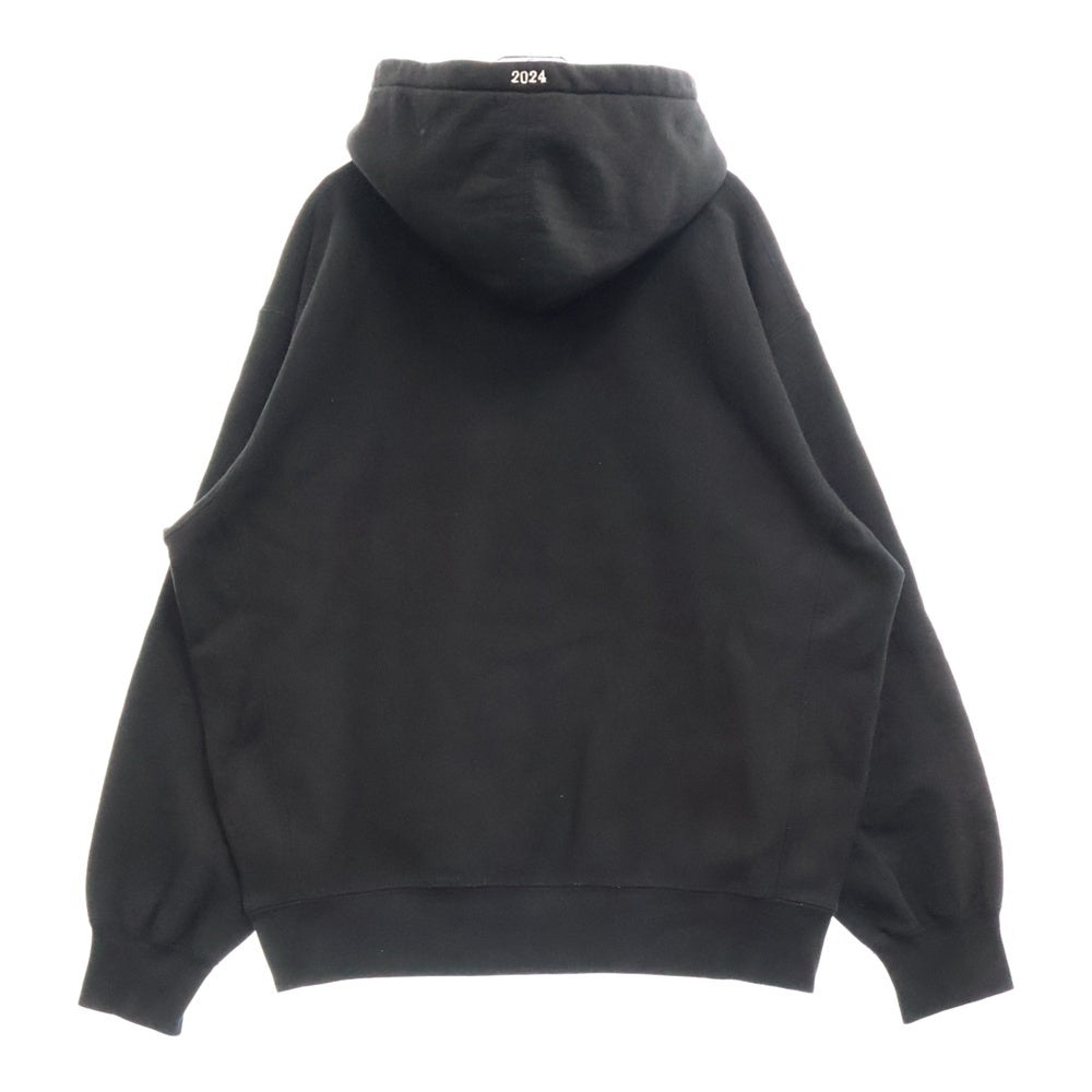 SUPREME(シュプリーム) 24SS Futura Logo Hooded Sweatshirt フューチュラロゴ スウェットプルオーバーパーカー ブラック
