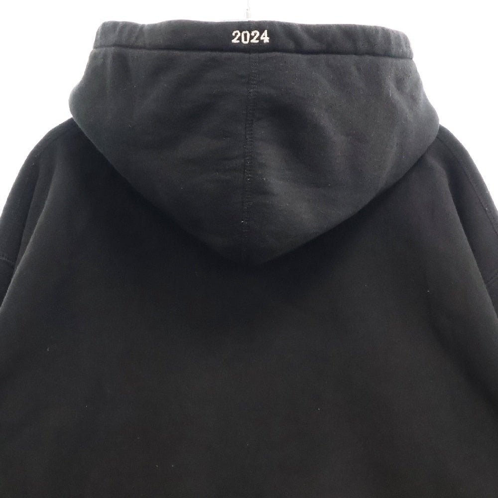 SUPREME(シュプリーム) 24SS Futura Logo Hooded Sweatshirt フューチュラロゴ スウェットプルオーバーパーカー ブラック