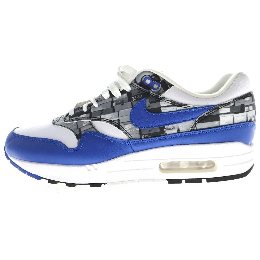 NIKE(ナイキ) AIR MAX1 PRNT ATMOS AQ0927-100 エアマックス1 アトモス ローカットスニーカー US9.5/27.5cm ホワイト/ブルー