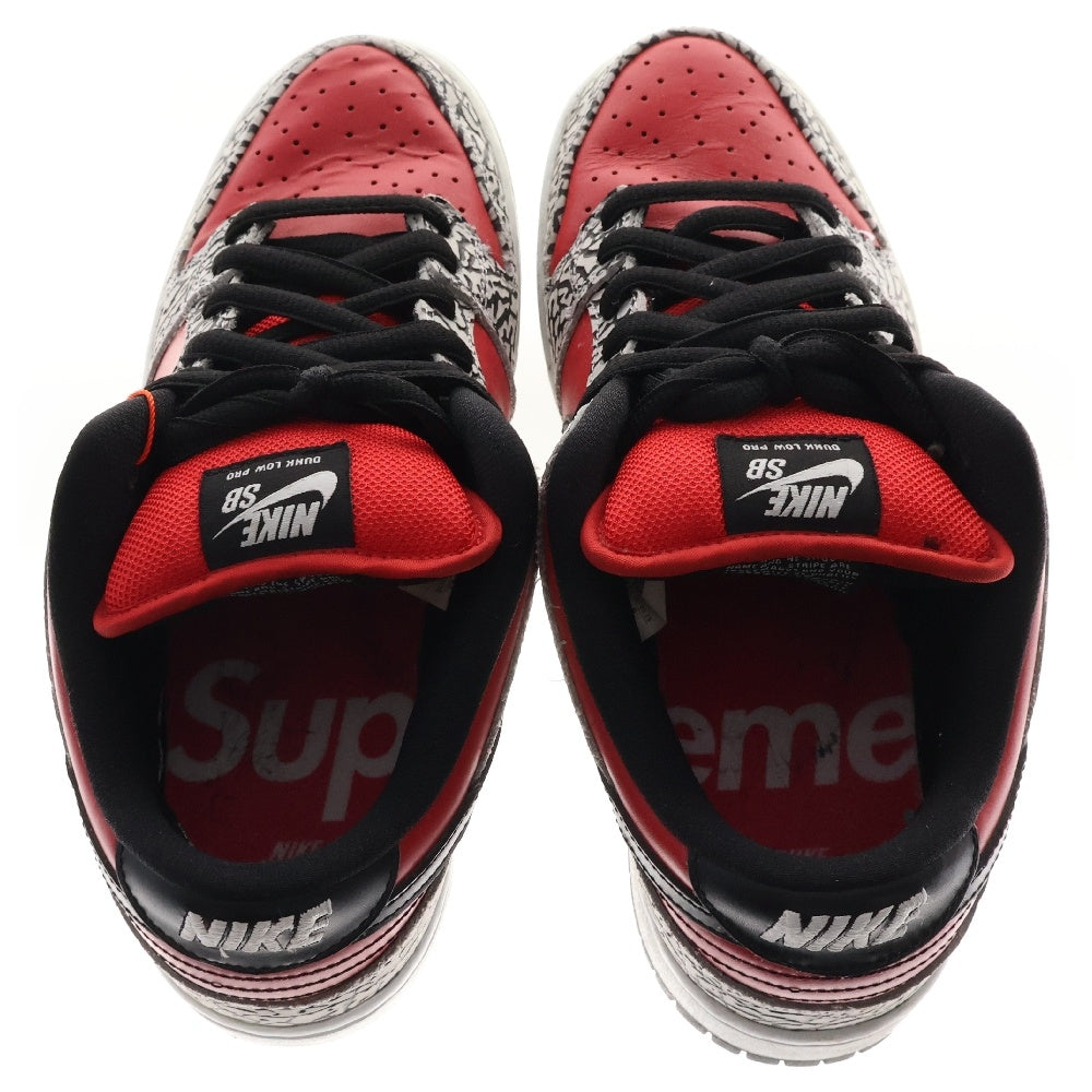 NIKE SB(ナイキエスビー) 12SS ×SUPREME DUNK LOW PREMIUM SB シュプリーム ダンク プレミアム ローカットスニーカー レッド US9/27.0cm 313170-600