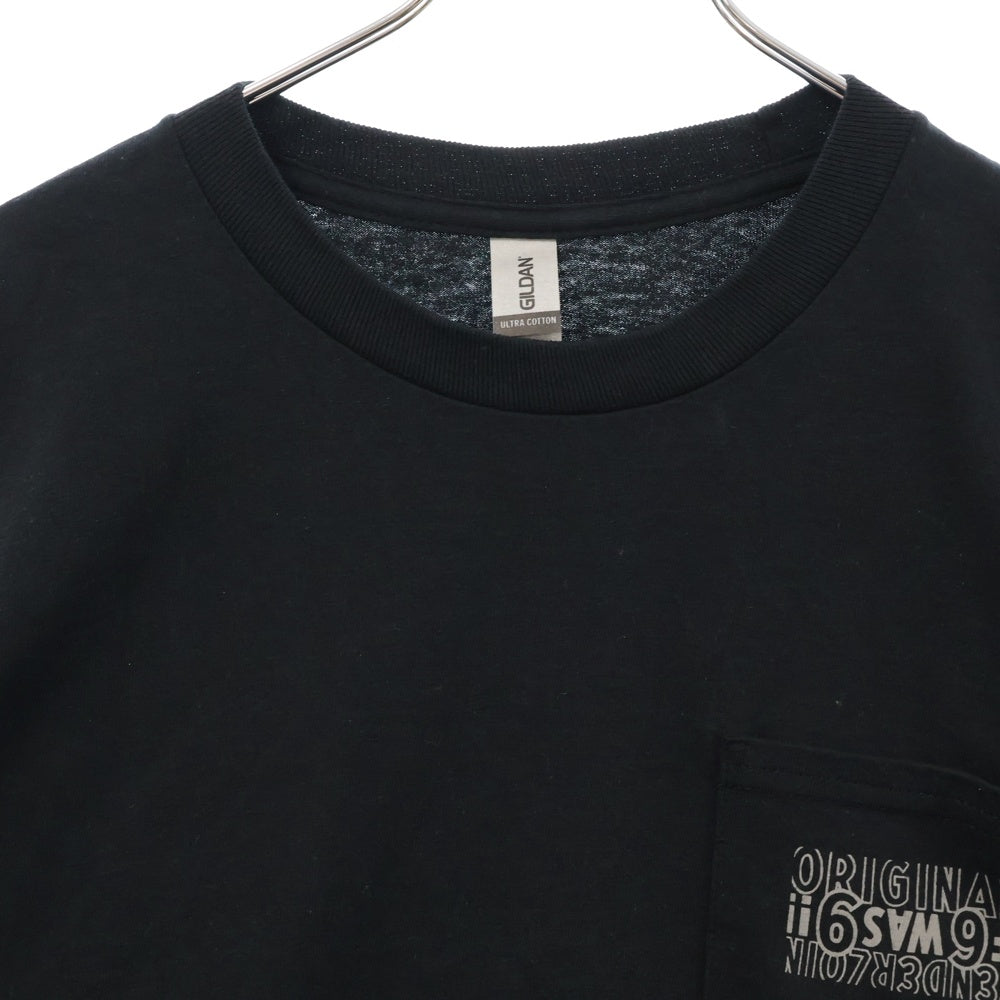 TENDERLOIN(テンダーロイン) LONG SLEEVE TEE フロントポケット長袖カットソー 長袖Tシャツ ブラック
