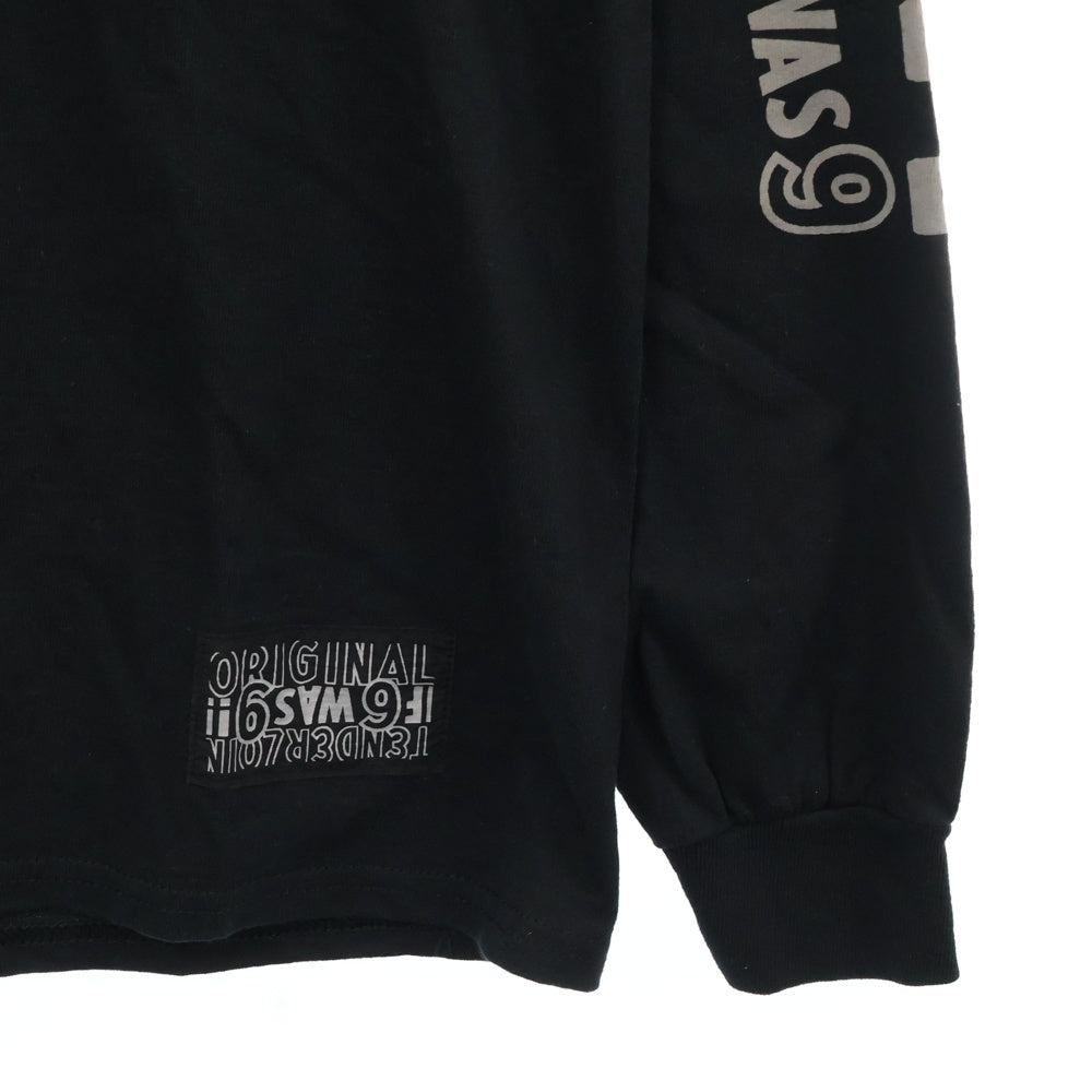 TENDERLOIN(テンダーロイン) LONG SLEEVE TEE フロントポケット長袖カットソー 長袖Tシャツ ブラック