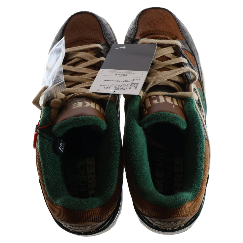 NIKE(ナイキ) × NIGO AIR FORCE3 LOW SP HQ0260-201 ニゴー エアフォース3 ローカットスニーカー シューズ ブラウン/グリーン US9.5/27.5cm