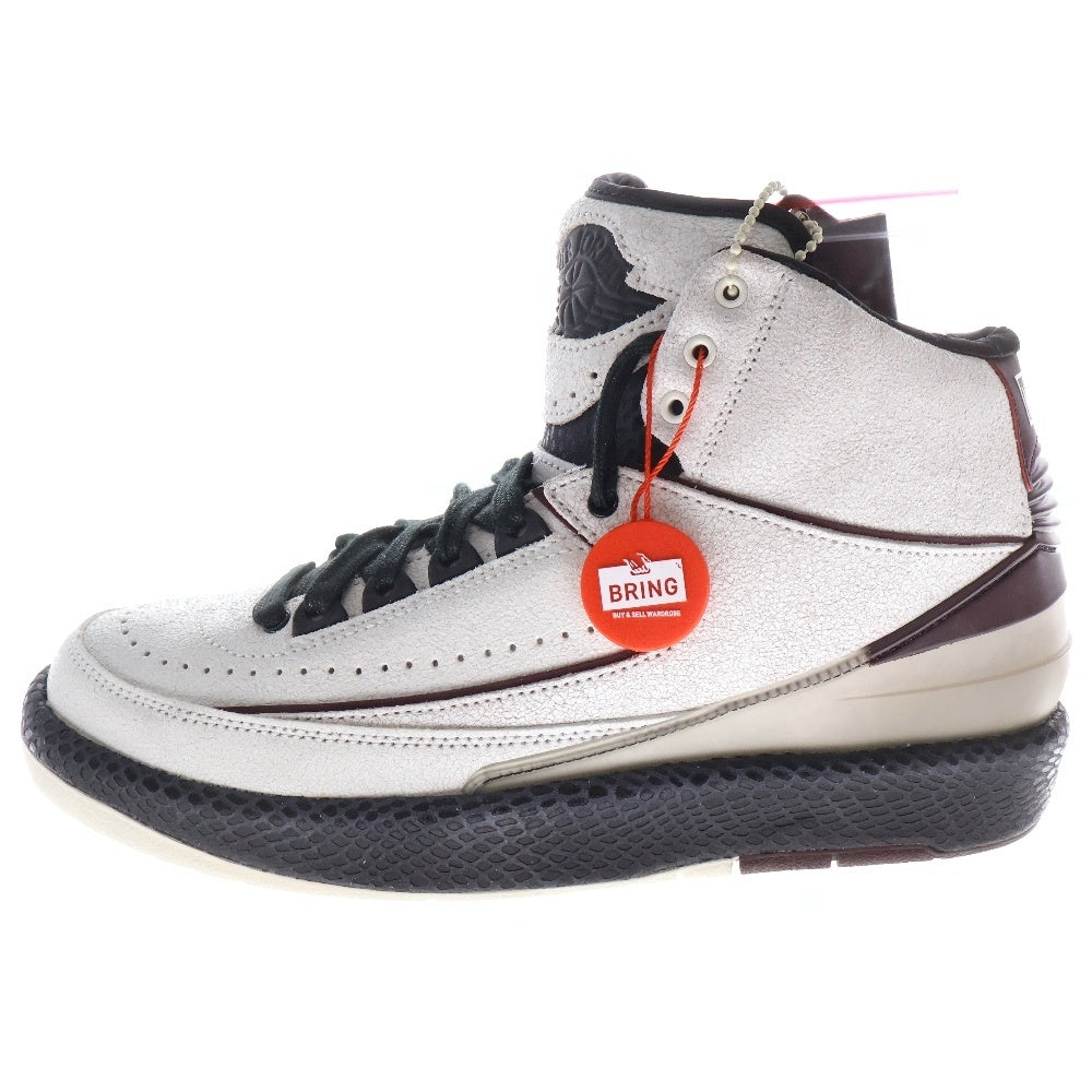 NIKE(ナイキ) ×A MA MANIERE AIR JORDAN 2 RETRO SP DO7216-100 ア マ マニエール エアジョーダン 2 レトロ ハイカットスニーカー US7/25cm ホワイト/バーガンディ