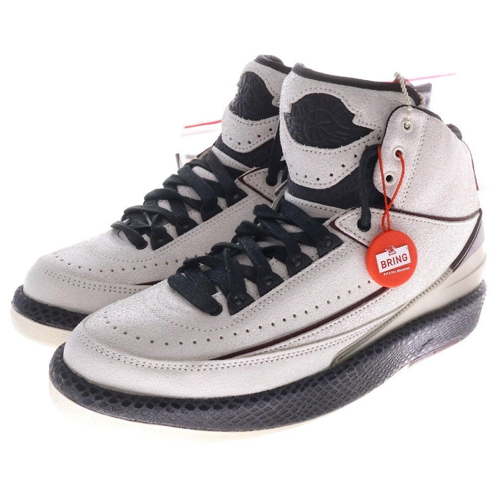 NIKE(ナイキ) ×A MA MANIERE AIR JORDAN 2 RETRO SP DO7216-100 ア マ マニエール エアジョーダン 2 レトロ ハイカットスニーカー US7/25cm ホワイト/バーガンディ