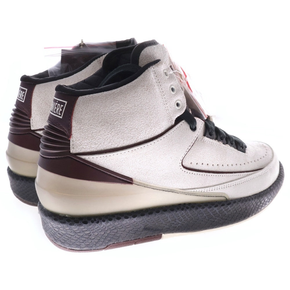 NIKE(ナイキ) ×A MA MANIERE AIR JORDAN 2 RETRO SP DO7216-100 ア マ マニエール エアジョーダン 2 レトロ ハイカットスニーカー US7/25cm ホワイト/バーガンディ