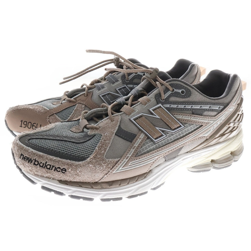New Balance(ニューバランス) ×N.HOOLYWOOD×INVINCIBLE 1906U Gray Titan M1906NIH エヌハリウッド インヴィンシブル ローカットスニーカー グレー/ブラウン US9/27cm