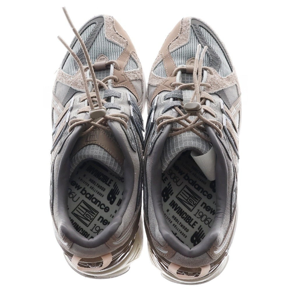 New Balance(ニューバランス) ×N.HOOLYWOOD×INVINCIBLE 1906U Gray Titan M1906NIH エヌハリウッド インヴィンシブル ローカットスニーカー グレー/ブラウン US9/27cm