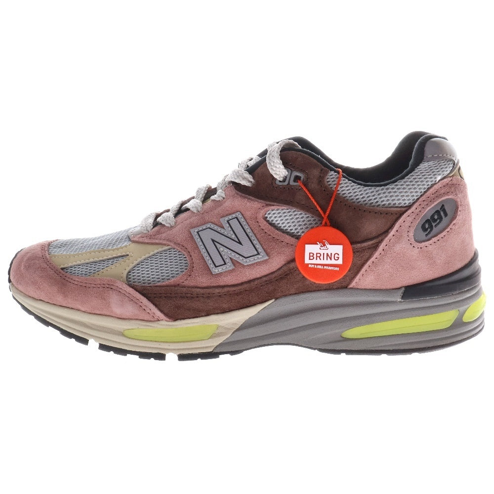 New Balance(ニューバランス) U991MG2 スエード ローカットスニーカー ピンク US9/27cm