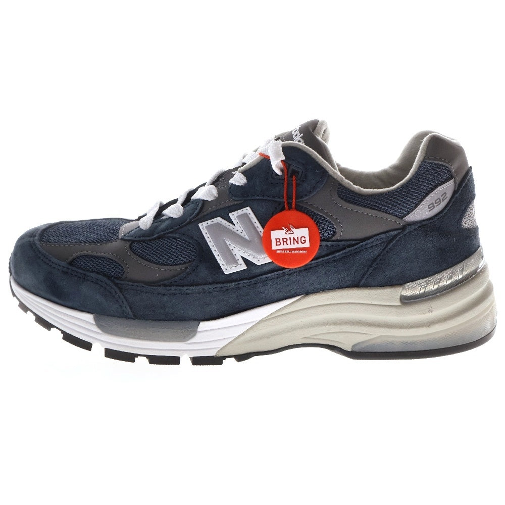New Balance(ニューバランス) U992NY スエードローカットスニーカー US9/27cm ネイビー