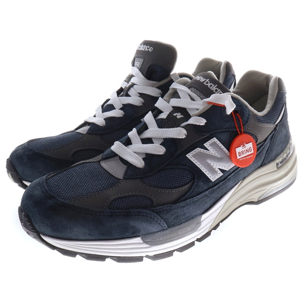 New Balance(ニューバランス) U992NY スエードローカットスニーカー US9/27cm ネイビー