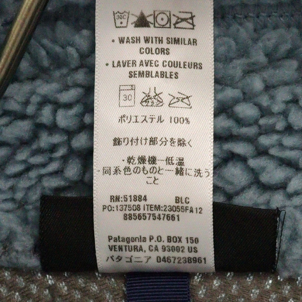 PATAGONIA(パタゴニア) 12AW Classic Retro-X Jacket 23055FA12 クラシックレトロXジップフリースジャケット ブルー