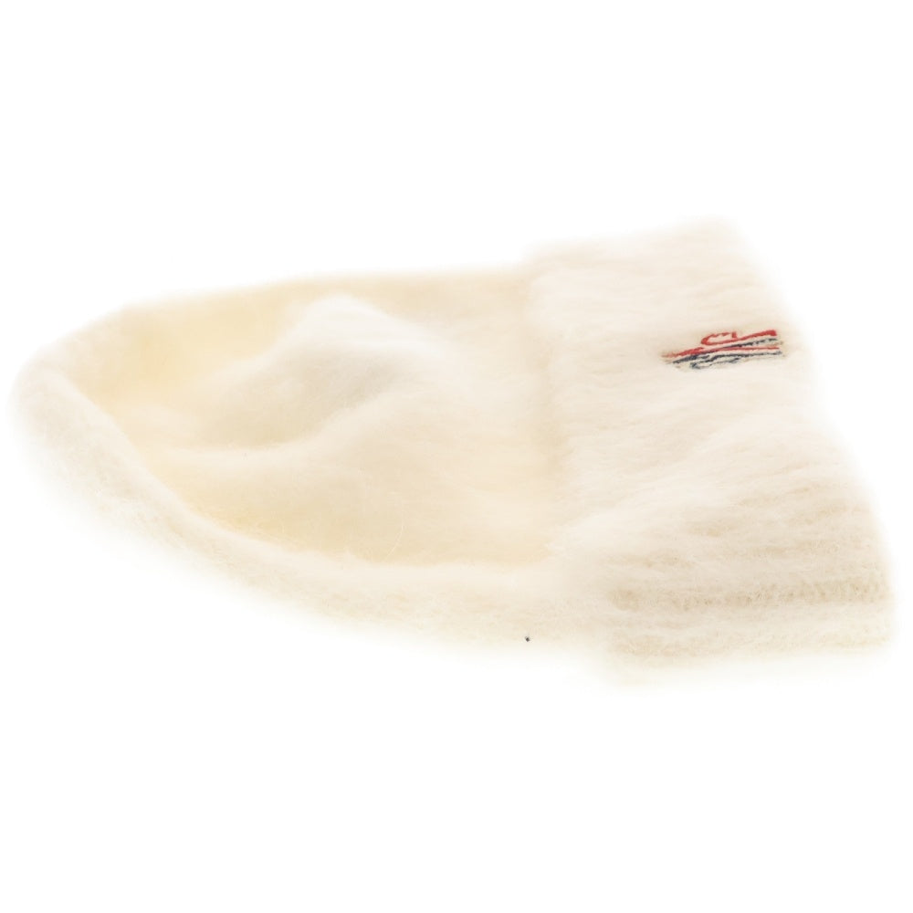 MONCLER GRENOBLE(モンクレールグルノーブル) フロントロゴ刺繍ニットキャップ モヘアニットキャップ 帽子 I20983B00012 M1126 ホワイト