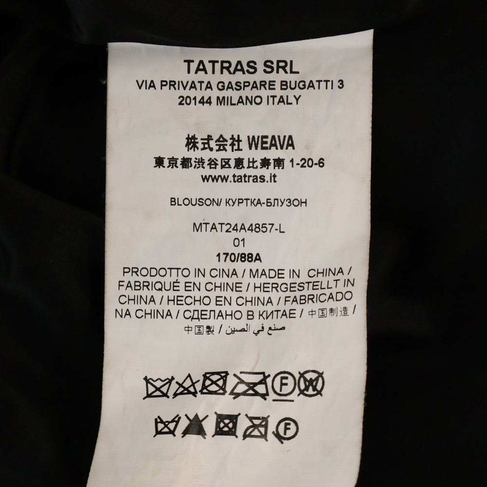 TATRAS(タトラス) 24AW ASTONI MTAT24A4857 アストーニ スタンドカラー ファージャケット ブラック