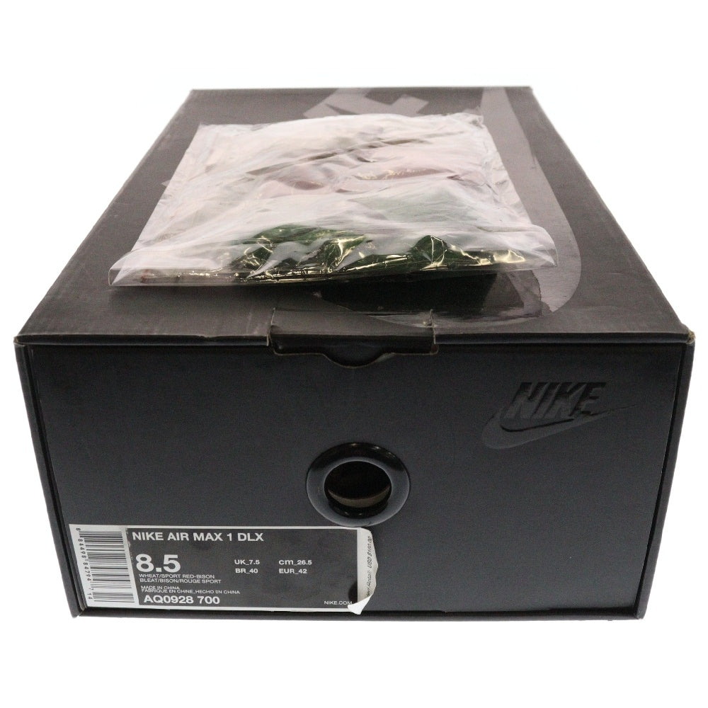 NIKE(ナイキ) ×ATMOS AIR MAX1 DLX ANIMAL PACK/SAFARI AQ0928-700 アトモス エアマックス1 アニマルパック/サファリ ローカットスニーカー マルチ US8.5/26.5cm