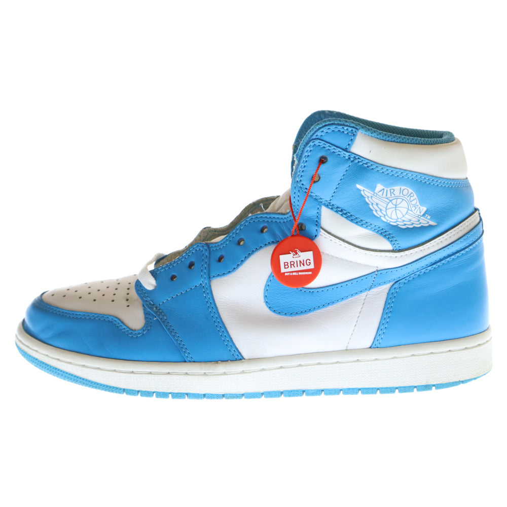 NIKE(ナイキ) AIR JORDAN1 RETRO HIGH UNC 555088-117 エアジョーダン1 ノースカロライナ ハイカットスニーカー ホワイト/ブルー US11/29.0cm