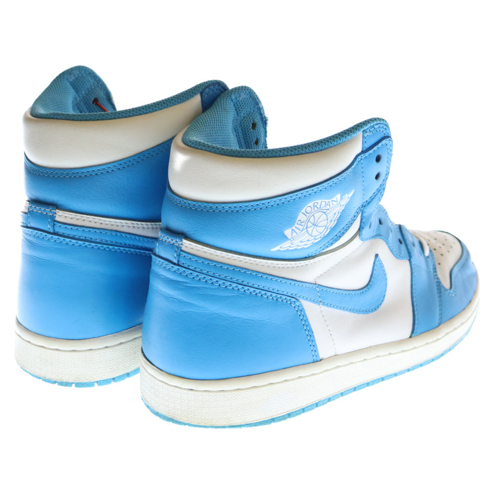 NIKE(ナイキ) AIR JORDAN1 RETRO HIGH UNC 555088-117 エアジョーダン1 ノースカロライナ ハイカットスニーカー ホワイト/ブルー US11/29.0cm