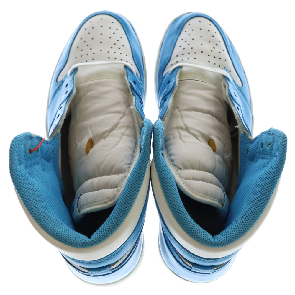 NIKE(ナイキ) AIR JORDAN1 RETRO HIGH UNC 555088-117 エアジョーダン1 ノースカロライナ ハイカットスニーカー ホワイト/ブルー US11/29.0cm